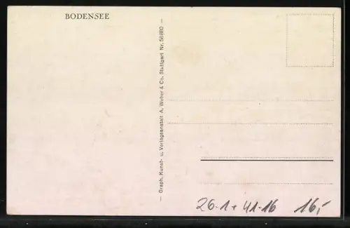 Künstler-AK Arthur Thiele: Lindau, Salondampfer Lindau in Flaggengala auf dem Bodensee