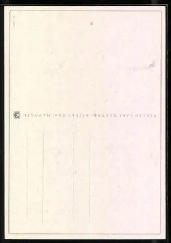 Künstler-AK Lungershausen: Ein kleines Mädchen in Holzschuhen schneidet eine Rose vom zweig