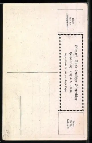 Künstler-AK Ernst Kutzer: Adalbert Stifter, Abdias & Ditha, alter Mann trägt junge Frau über ein kahles Feld