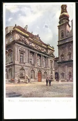 Künstler-AK Ernst Graner: WIen, Akademie der Wissenschaften