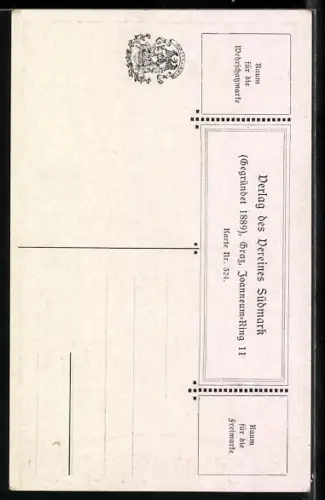 Künstler-AK Ernst Kutzer: Burg mit Ritter, Verlag des Verein Südmark