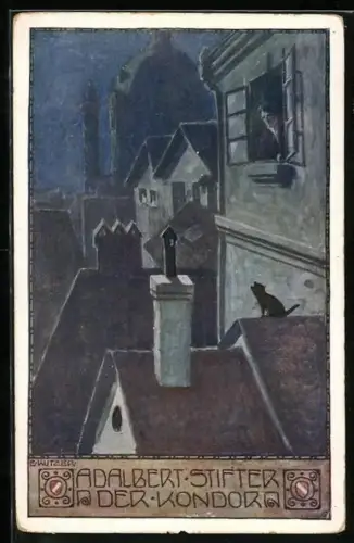 Künstler-AK Ernst Kutzer: Adalbert Stifter Nr. 17, Der Kondor