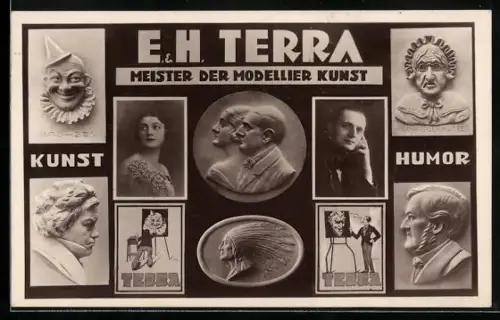 AK E. & H. Terra, Meister der Modellier-Kunst