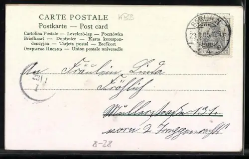 AK Knaben als Köche bringen Glücksklee und Wein