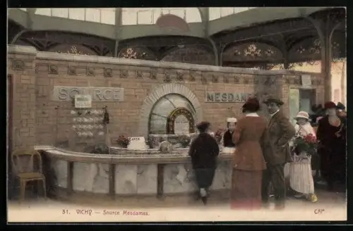 AK Vichy, Source Mesdames, Badekultur