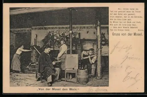 AK Herstellung von Mosel-Wein