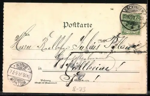 Künstler-AK Genuss von Mai-Wein