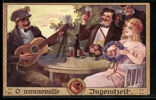 AK Studenten beim Genuss von Wein