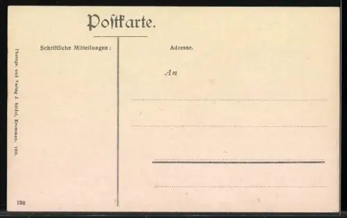 AK Wallern i. Böhmerwald, Lichtauerstrasse mit Anwohnern