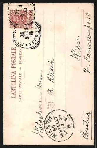 Künstler-AK Palermo, Chiesa S. Giovanni degli Eremiti