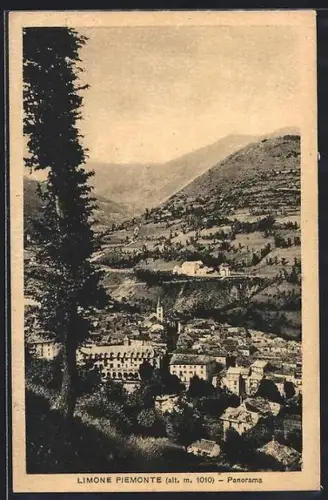 AK Limone Piemonte, Totalansicht aus der Vogelschau