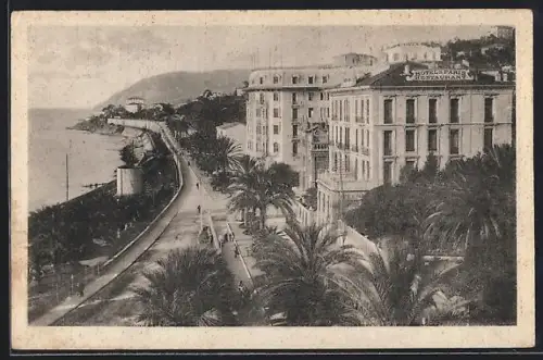 AK San Remo, Corso Imperatrice, Hotel de Paris