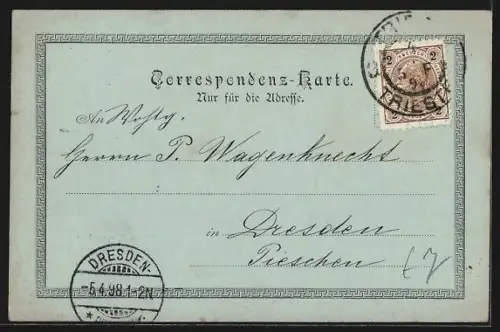 Mondschein-AK Trieste, Piazza della Borsa