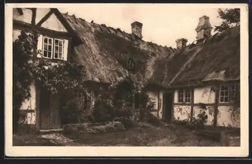 AK Pflersch-Tal, Altes Bauernhaus, Fachwerk