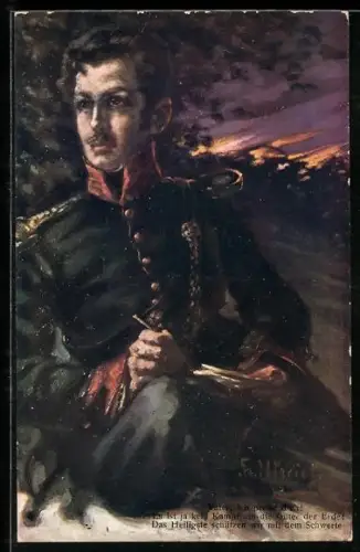 AK Portrait Theodor Körner