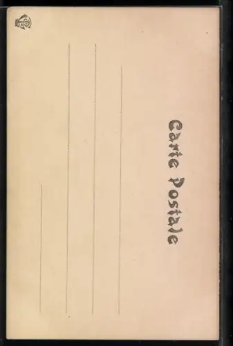 Foto-AK Atelier Reutlinger, Paris: Frau in wallendem Kleid beugt sich über Stein und sieht ins Wasser