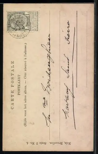 Foto-AK Atelier Reutlinger, Paris: Dame mit Dutt und Perlenkette