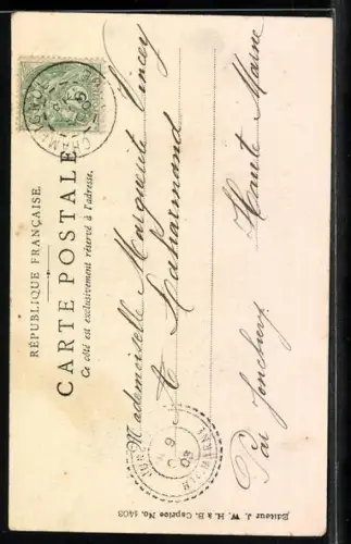 Foto-AK Atelier Reutlinger, Paris: Kleines Mädchen mit ernstem Blick, Portrait