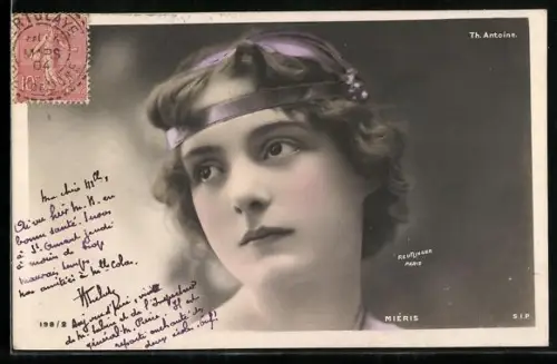 Foto-AK Atelier Reutlinger, Paris: Miéris, Th. Antoine, Portrait