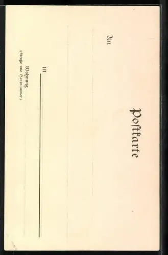 Lithographie Wernigerode, Schloss