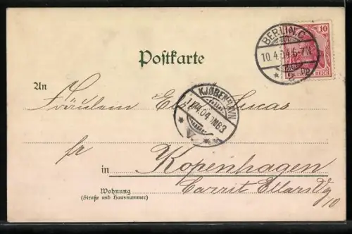 Künstler-AK Potsdam, am Lustschloss Sanssouci