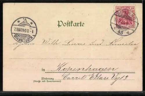 Künstler-AK Potsdam, am Lustschloss Sanssouci