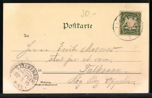 Lithographie Linderhof, Maurischer Kiosk, Schloss-Restaurant, Venus-Tempel