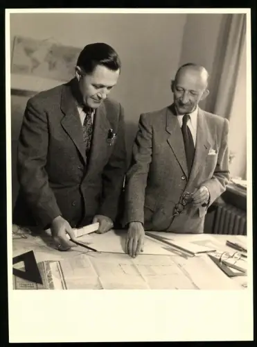 45 Fotografien Erich Bauer, Karlsruhe, Ansicht Backnang, Spinnerei J. F. Adolff AG, Ausbau des Werkes, Werkansicht