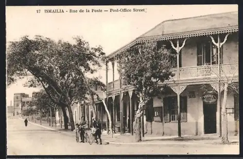 AK Ismailia, Rue de la Poste