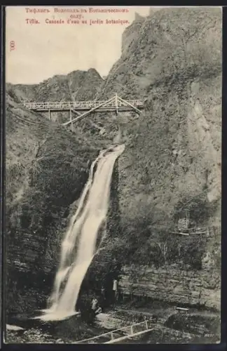 AK Tiflis, Cascade d`eau au Jardin botanique