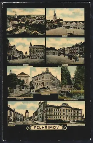 AK Pelhrimov, Namesti, Narodni dum, Dolni brana