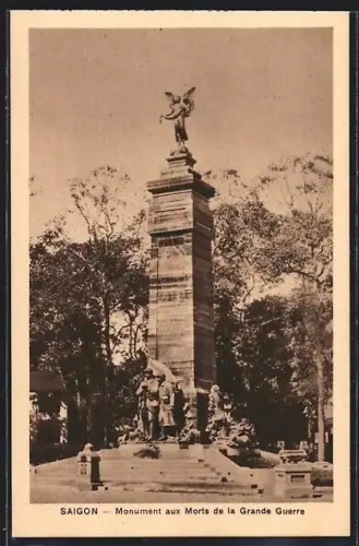 AK Saigon, Monument aux Morts de la Grande Guerre