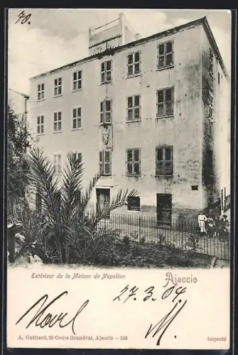AK Ajaccio, Exterieur de la Maison de Napoleon