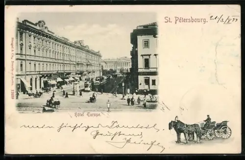 AK St. Petersbourg, Hôtel Europe
