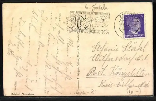 AK Reichenau i. Sa., Strassenpartie