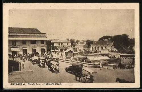 AK Soerabaja, Roode brug en Groote Boom