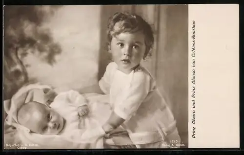 AK Prinz Alvaro und Prinz Alonso von Orléans-Bourbon