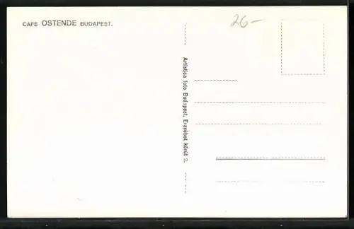 AK Budapest, Orchester vom Cafe Ostende
