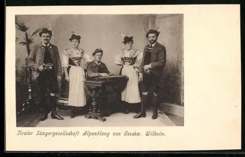 AK Tiroler Sängergesellschaft Alpenklang von Geschwister Wihelm