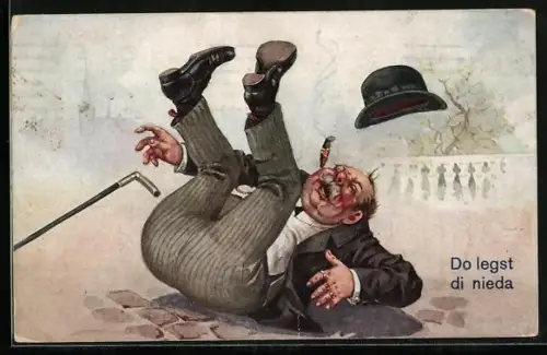 AK Do legst di nieda, Herr ist ausgerutscht