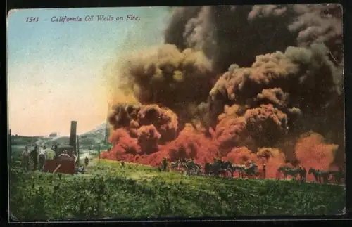 AK California, Oil Wells on Fire, Erdöl