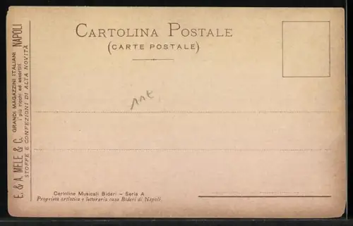 Lied-AK Lied, Neapel / Napoli, Carmela, junge Neapolitanerin