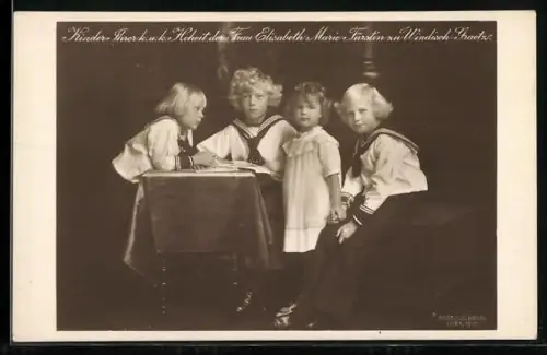AK Kinder der Frau Elisabeth Marie, Fürstin zu Windisch-Graetz
