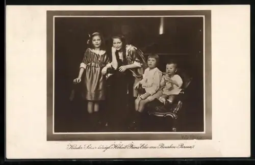 AK Kinder seiner königl. Hoheit Prinz Elie von Bourbon-Parma, Gruppenbild