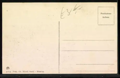 AK Messina, Piazza Cavallotti e Collegio Militare, La catastrofe, Trümmer nach einem Erdbeben