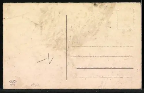 AK Briefmarkensprache, Nelken von einem Herz gerahmt, Willst du wissen, wie`s ums Herz mir ist...