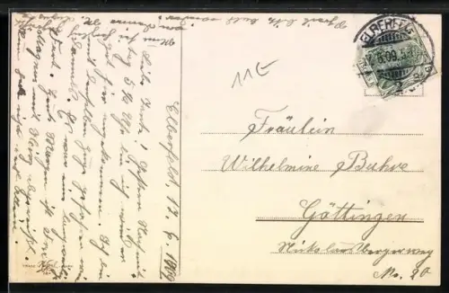 AK Trompete aus Vergissmeinnicht mit Notenblatt