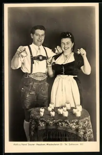 AK Wally und Hansl Sauer und ihr Glockenspiel