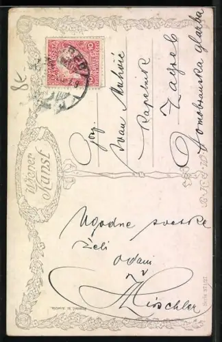 AK Portrait Dvorak mit Vollbart in Anzug mit Weste und Schleife