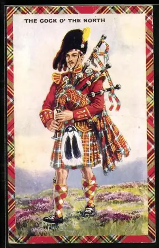 AK The cock o` the north - schottischer Dudelsackspieler